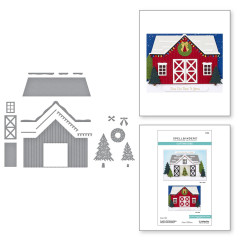 Spellbinders Etched Dies - Country Christmas - Christmas Barn
