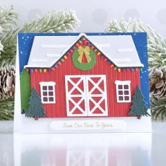 Spellbinders Etched Dies - Country Christmas - Christmas Barn