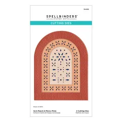 Spellbinders Etched Dies - Regal Reflections - Arch Punch & Pierce Plate