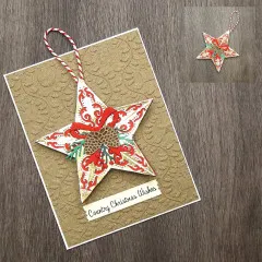 Spellbinders Etched Dies - Country Christmas - Barn Star Wreath