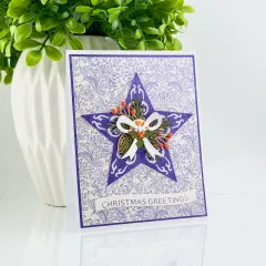 Spellbinders Etched Dies - Country Christmas - Barn Star Wreath