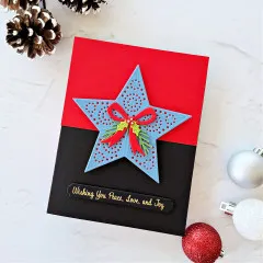 Spellbinders Etched Dies - Country Christmas - Barn Star Wreath