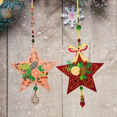 Spellbinders Etched Dies - Country Christmas - Barn Star Wreath