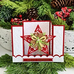 Spellbinders Etched Dies - Country Christmas - Barn Star Wreath