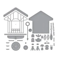 Spellbinders Etched Dies - Cuckoo Cottage - Cuckoo Cottage
