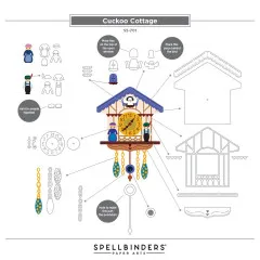 Spellbinders Etched Dies - Cuckoo Cottage - Cuckoo Cottage