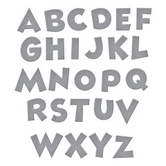 Spellbinders Etched Dies - Say Cheese Classic Mouse - Alphabet