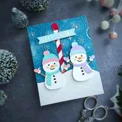 Spellbinders Etched Dies - Simon Hurley - North Pole Friends - North Pole Sentiments