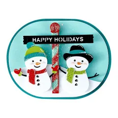 Spellbinders Etched Dies - Simon Hurley - North Pole Friends - North Pole Sentiments