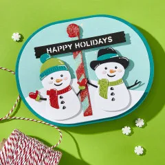 Spellbinders Etched Dies - Simon Hurley - North Pole Friends - North Pole Sentiments
