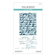 Spellbinders Etched Dies - Beautifully Imperfect - Deckled Edge Script