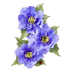 Spellbinders Etched Dies - The Poet's Garden - Clematis Poet