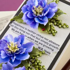 Spellbinders Etched Dies - The Poet's Garden - Clematis Poet