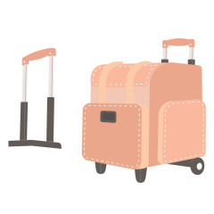 Spellbinders Etched Dies - We All Have Baggage - Rolling Craft Tote by Sheri Ballantyne