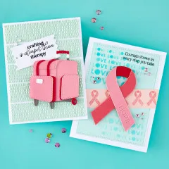 Spellbinders Etched Dies - We All Have Baggage - Rolling Craft Tote by Sheri Ballantyne