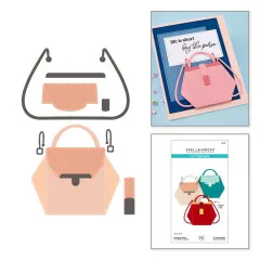 Spellbinders Etched Dies - We All Have Baggage - Designer Purse by Sheri Ballantyne