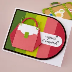 Spellbinders Etched Dies - We All Have Baggage - Designer Purse by Sheri Ballantyne