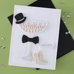 Spellbinders Etched Dies - Happier Hour - A Special Toast