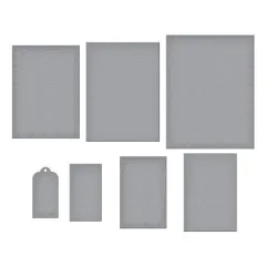 Spellbinders Etched Dies - Happier Hour - Linear Touch Rectangles and Tag