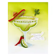 Spellbinders Etched Dies - Happier Hour - Sip Sip Ole'