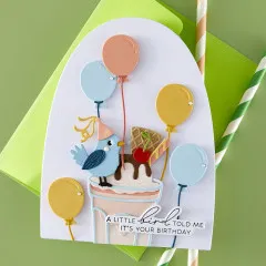 Spellbinders Etched Dies - Happier Hour - Fountain Wishes