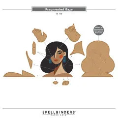 Spellbinders Etched Dies - All My Senses - Fragmented Gaze