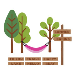 Spellbinders - Cutting Dies - Summer Camp - Trails End by Allison Frazier