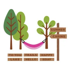 Spellbinders - Cutting Dies - Summer Camp - Trails End by Allison Frazier