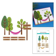 Spellbinders - Cutting Dies - Summer Camp - Trails End by Allison Frazier
