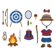 Spellbinders Etched Dies - Summer Camp - Camp Days by Allison Frazier