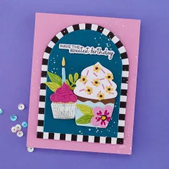 Spellbinders - Cutting Dies - Just Add Cake - Color Block Accent Arches