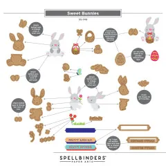 Simon Hurley - Cutting Dies - Happy Spring - Bunny Buddies