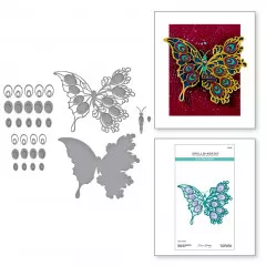 Spellbinders Etched Dies - Peacock Butterfly