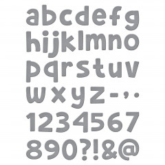 Spellbinders Etched Dies - Pooh's Alphabet, Numbers & More