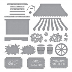 Spellbinders Etched Dies - Flower Cart