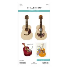Spellbinders Etched Dies - Bibi's Musical Notes - Majestic Guitar
