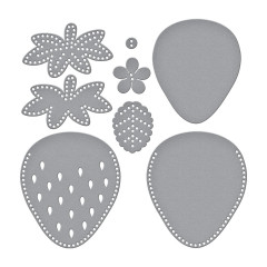 Spellbinders Etched Dies - Summer Felt Stitch & Create - Berry Blossom