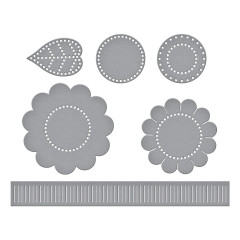 Spellbinders Etched Dies - Summer Felt Stitch & Create - Sunflower Bloom