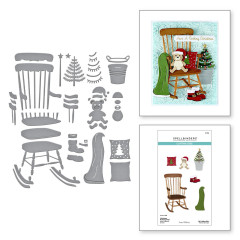 Spellbinders Etched Dies - Country Christmas - Christmas Rocking Chair