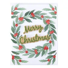 Spellbinders Etched Dies - Texture & Foliage - Seasonal Wreath Foliage