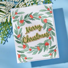 Spellbinders Etched Dies - Texture & Foliage - Seasonal Wreath Foliage