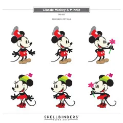 Spellbinders Etched Dies - Say Cheese Classic Mouse - Steamboat Willie Duo