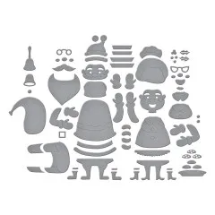 Spellbinders Etched Dies - Simon Hurley - North Pole Friends - The Clauses