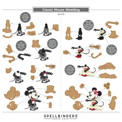 Spellbinders Etched Dies - Classic Mouse Wedding by Simple Stories