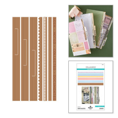 Spellbinders Etched Dies - Turn the Page - Keepsake Capsule Borders by Esther Glas
