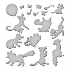 Spellbinders Etched Dies - Purrfect Cats by Simon Hurley