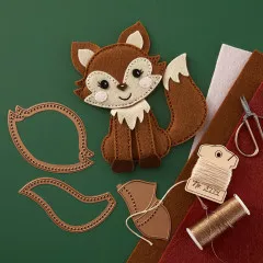 Spellbinders Etched Dies - Felt Forest Fox