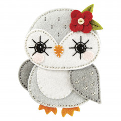 Spellbinders Etched Dies - Felt Snowy Owl