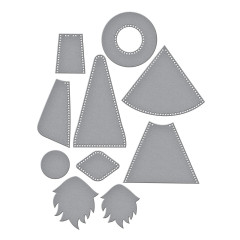 Spellbinders Etched Dies - 3D Felt Décor - Fergus