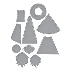 Spellbinders Etched Dies - 3D Felt Décor - Fergus